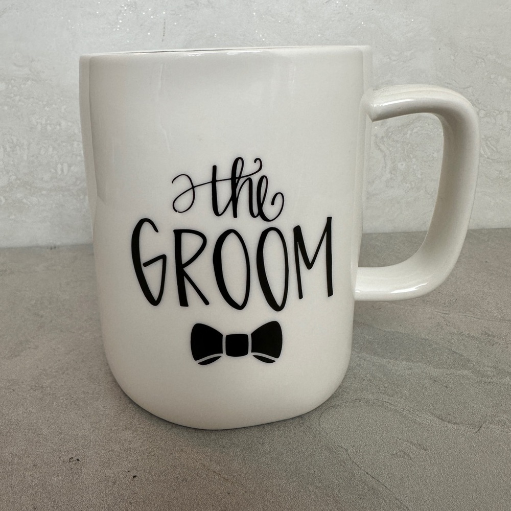 Mary Square "The Groom" 20 oz Organic Ceramic Coffee Mug New Wedding